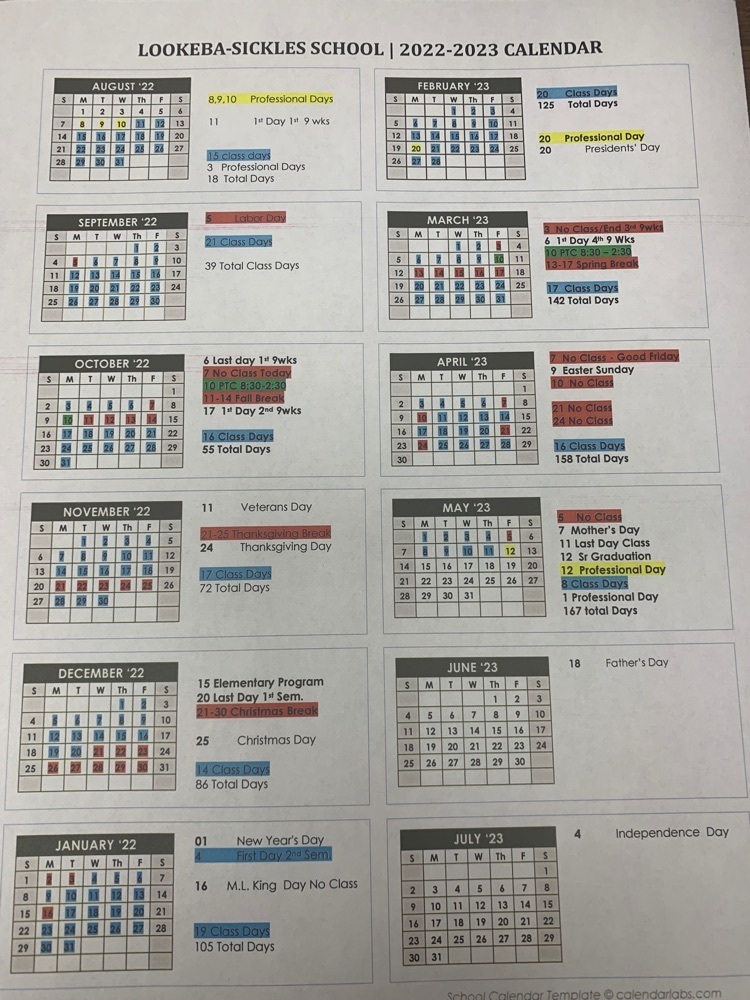 Yearly Calendar 
